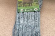 Machine washable wool socks Light Blue Size EU 37-41