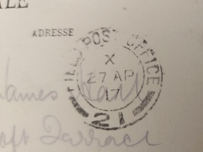 World War 1 French Postcard Sent During "the Battle Of Arras"