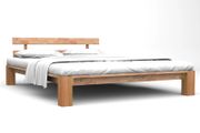 Bed Frame Solid Oak Wood 160x200 cm