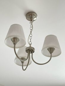IKEA 3-Arm Chandelier Ceiling Light - Brushed Nickel