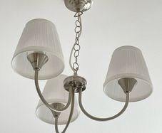 IKEA 3-Arm Chandelier Ceiling Light - Brushed Nickel