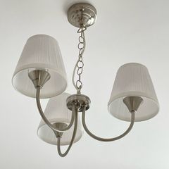 IKEA 3-Arm Chandelier Ceiling Light - Brushed Nickel