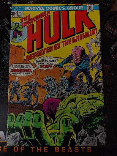The Incredible Hulk ! Issue #187 ! The Gremlin Appearance ! Brozne Age Comic from 1975 ! by Marvel !