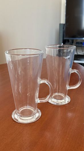 Set of 2 Latte / Irish Coffee Glasses