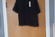 Red Herring  Black Shiffley Shell. Top. S.14   B.N.W.T.
