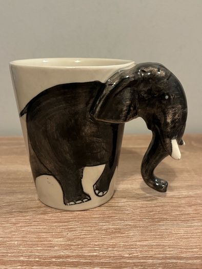 Hand Painted Elephant Mug