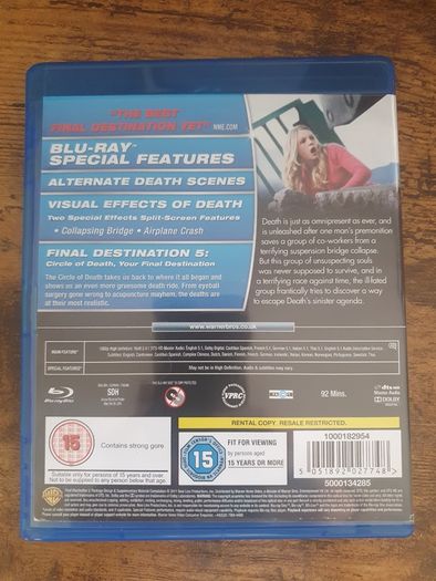 "Final Destination 5" Blu-ray - free standard postage