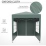 2x2m Popup Gazebo Marquee Party Tent Pavilion Green with 4 Sides Image 6