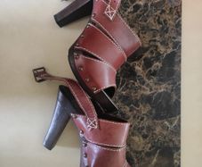 Marks & Spencer Brown Leather Heel Sandel