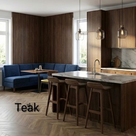 Teak color of Wall Panels