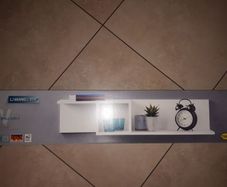 Long White Decorative Shelf New