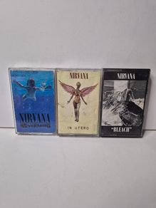 Nirvana Original 90s Cassette Tapes Excellent Condition (Nevermind, In Utero, Bleach)