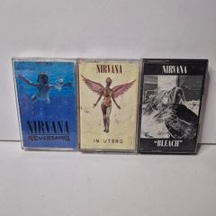 Nirvana Original 90s Cassette Tapes Excellent Condition (Nevermind, In Utero, Bleach)