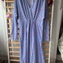 dress midi dress powder blue with hearts size medium monki brand Image 3