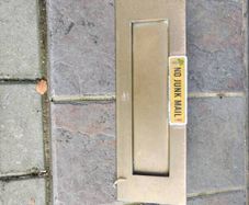 Brass letter box