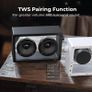Cassette Bass HiFi Transparent Portable Bluetooth Speaker. Image 4