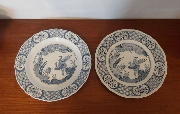 Fabulous Antique Blue and White 9 Inch Breakfast Plate By Furnivals Limited, in the Popular "Old Chelsea" Pattern Circa 1915+