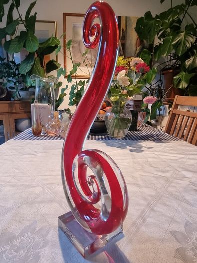 Large glass modern sculpture Murano