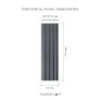 26mm Exterior Composite Wall Panel Grey 290x21.9cm Image 3