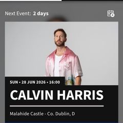 calvin harris Malahide castle