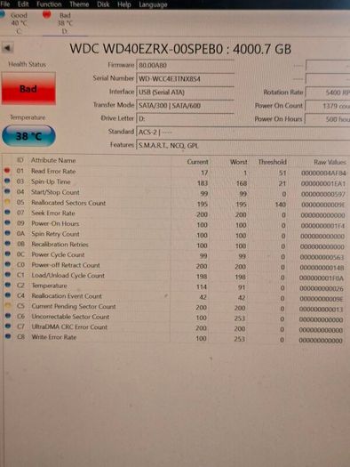 6x Hard Drives for 75 (3.6TB) Sell/Swap/Trade