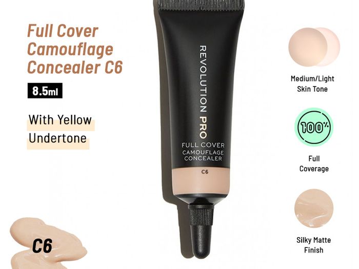 Revolution Pro Full Cover Camouflage Concealer - C6 - New - Sealed