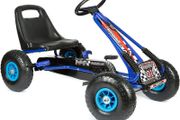 Kids Racing Car Go Kart Cart With Rubber Wheels