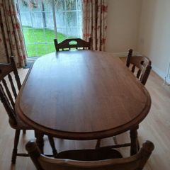 Free; Solid wooden table and chairs