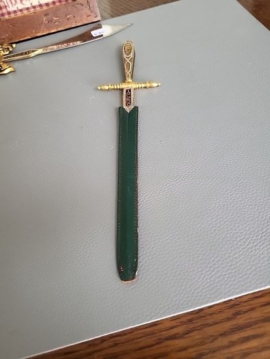 Letter opener sword shape