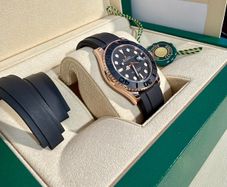 Rolex Yacht Master 37mm Oysterflex 18k