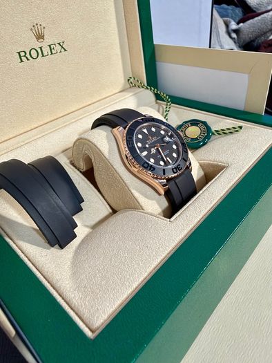 Rolex Yacht Master 37mm Oysterflex 18k