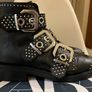 Black Zara Studded Ankle Boots Image 2