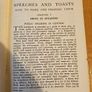 Speeches And Toasts And Chairmans Guide And Secretary' Companion. First Edition Hardback In Good Condition. See Photos For Same. Image 4