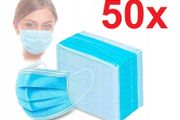 50x (1 box) New Protection 3-Layers Fabric Mouth Cloth Nose Face Mask #857
