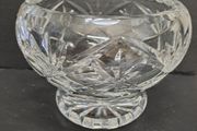 Crystal heavy round bowl