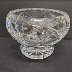 Crystal heavy round bowl