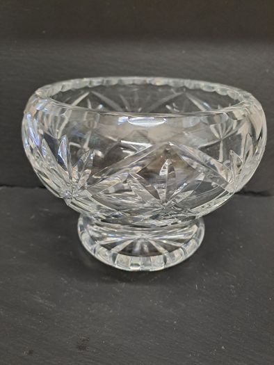 Crystal heavy round bowl