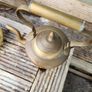 French kettle on stand .Brass and copper. Image 7