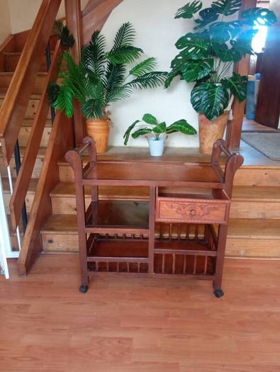 Wooden tea trolley / serving cart