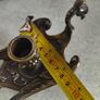 Vintage Brass Chamber Candlestick Magical Peacock. Ornate Firebird Phoenix Candlestick. Candle Holder Peacock Bird Shaped. Made in Italy. Image 5