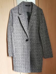 BNWT - Grey herringbone jacket UK 10