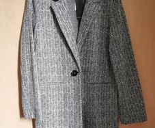 BNWT - Grey herringbone jacket UK 10