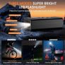 Inflator Air Compressor 8000mah, 150PSI Cordless Car Tyre Inflator, Portable USB Rechargeable Electric Bike Pump with Digital Display & LED Light, Auto Shutoff, for Car, Motorcycle, Bike, Ball Image 6