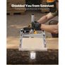 Chainsaw Mill, Portable Sawmill Fits 41-51 cm Planking Milling Bar, Lumber Cross Cutting Guide Chain Saw with Shield, 0.2-11.81 in Cutting Thickness Image 6