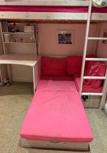 Bunk bed with sofa pull out bed