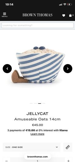 New JELLYCAT Amuseable Oats