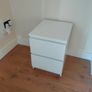 IKEA MALM Bedside Table - 2 Drawers - White. 40x55 cm Image 2