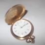 a gold plated pocket watch working by FOCUS swiss made Image 2