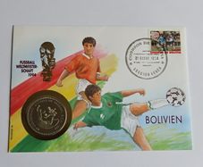 Bolivia USA WORLD CUP 1994 Coin Cover Vintage