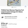TOWLE Nud Women Figurine Full Lead Crystal Vintage Art Glass PAPERWEIGHT Image 8